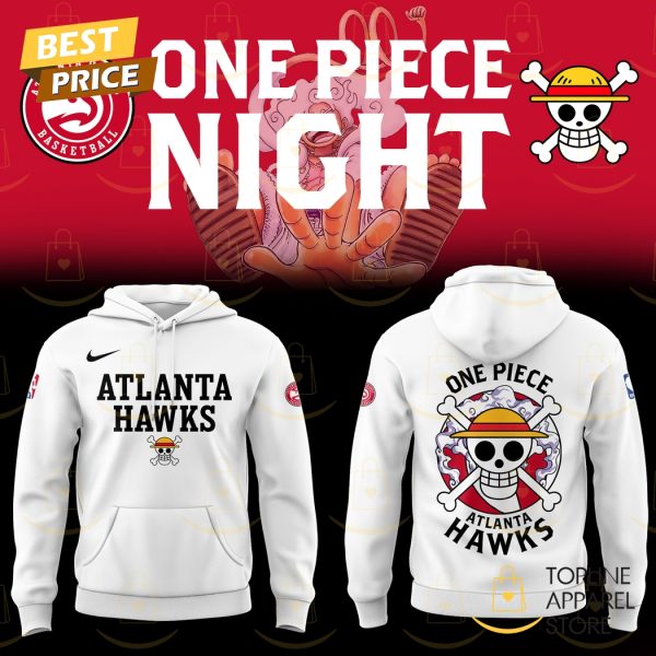 Atlanta Hawks Basketball x One Piece Night Hoodie