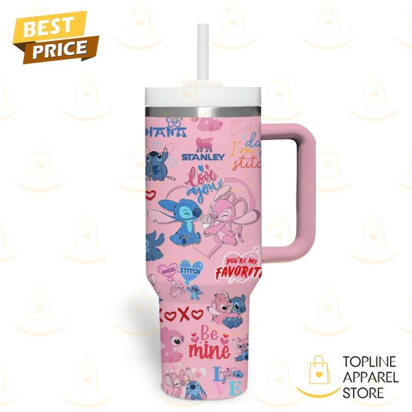 Personalized Stitch – You My Favorite Tumbler With Handle And Straw