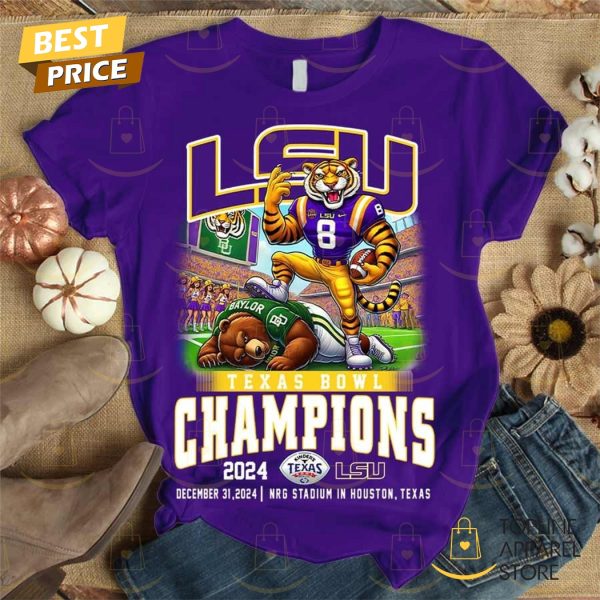 LSU Tigers Texas Bowl Champions 2024 Unisex T-Shirt