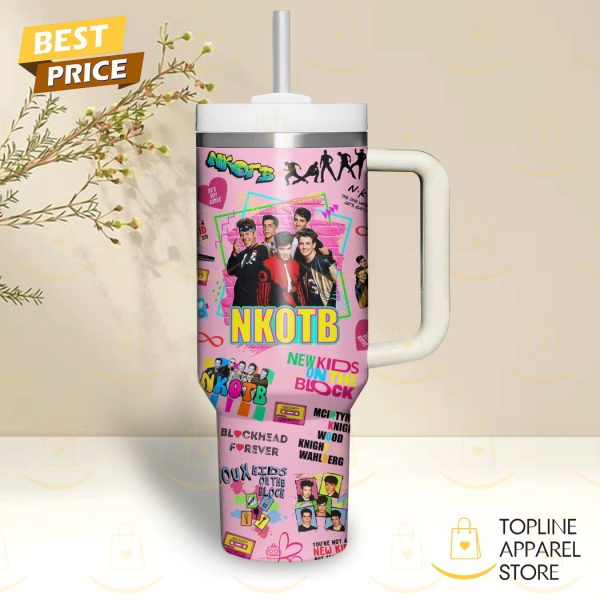 New Kids On The Block – Blockhead Forever Tumbler With Handle And Straw