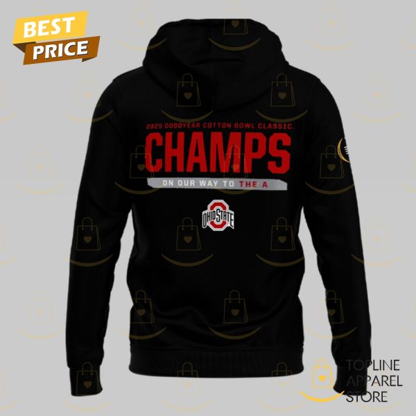 Playoff 2025 Cotton Bowl Champions Ohio State Buckeyes Hoodie