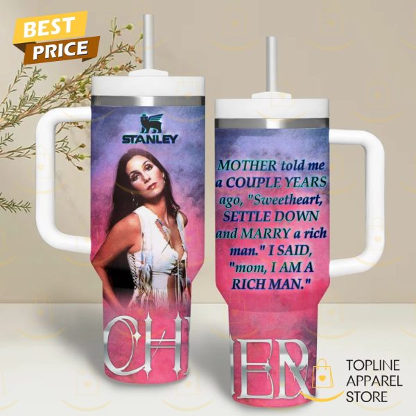 Cher – Mother Told Me A Couple Years Ago Tumbler With Handle And Straw