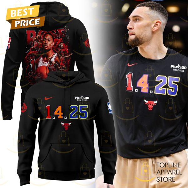 1.4.25 Derrick Rose Chicago Bulls Signature Hoodie