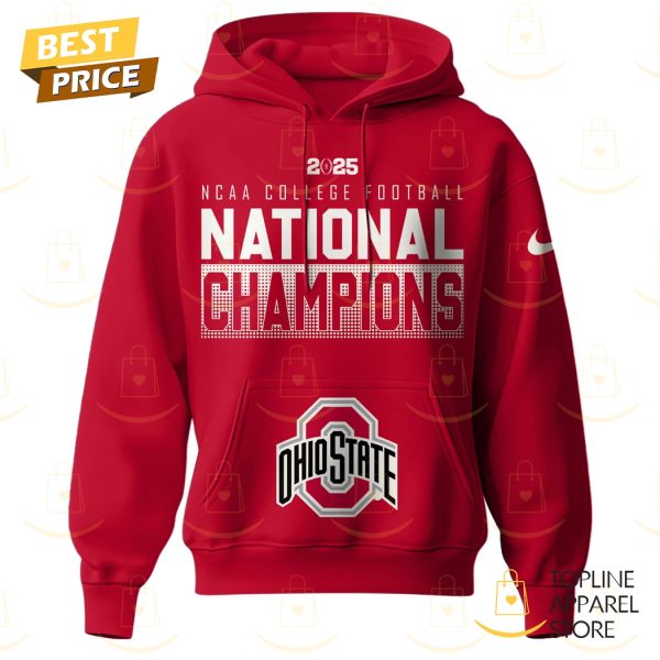 NCAA College Football National Champions 2025 Ohio State Buckeyes Hoodie