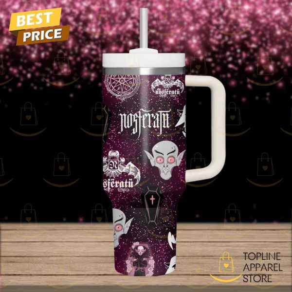 Nosferatu Tumbler With Handle And Straw