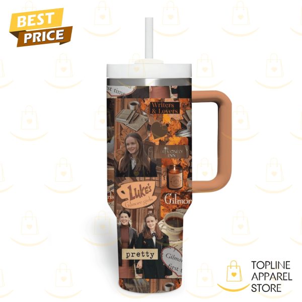 Gilmore Girls Writer & Lovers Tumbler With Handle And Straw