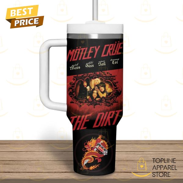 Motley Crue The Dirt Tumbler With Handle And Straw