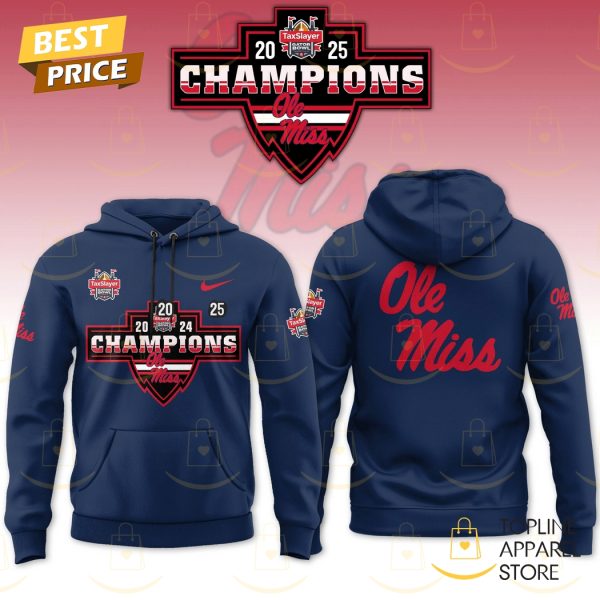 2025 Gator Bowl Gameday Ole Miss Rebels Hoodie – Blue