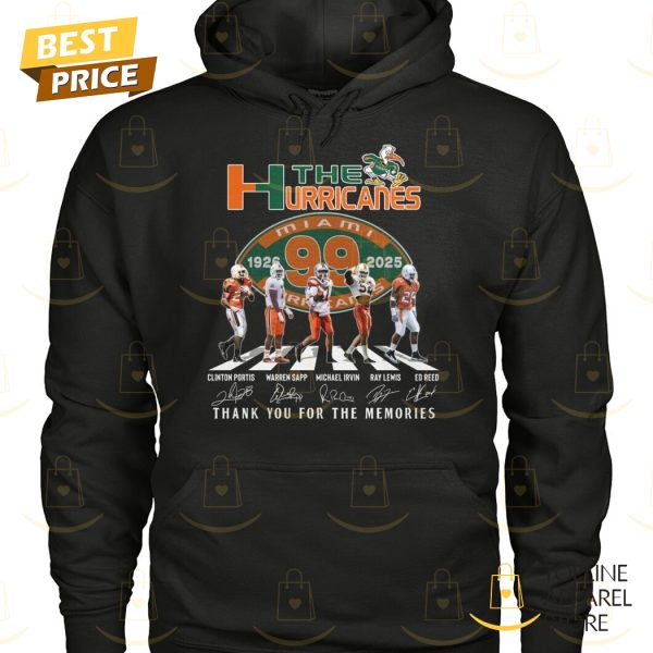 The Miami Hurricanes 99 Years 1926-2025 Signature Thank You For The Memories Unisex T-Shirt