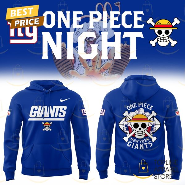 New York Giants x One Piece Hoodie – Blue