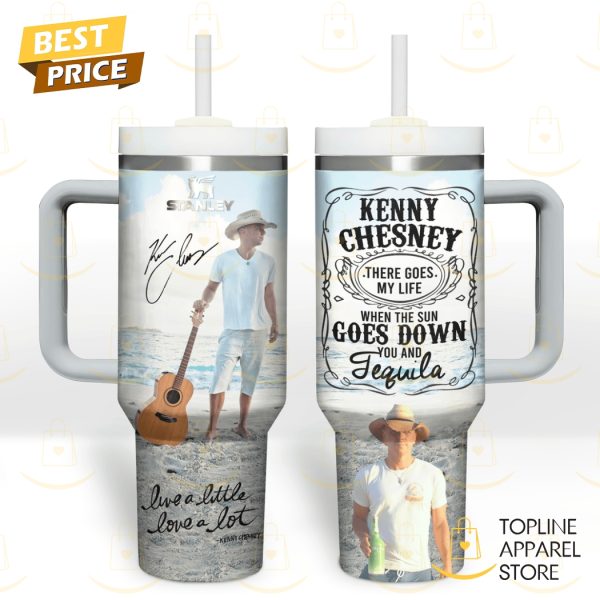 Kenny Chesney Live A Little Love A Lot Tumbler With Handle And Straw