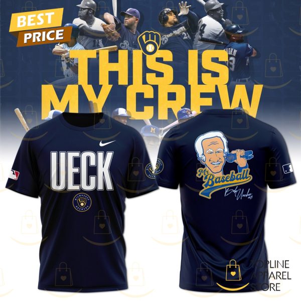 Mr Baseball Bob Uecker Baseball Tribute Milwaukee Brewers 3D T-Shirt