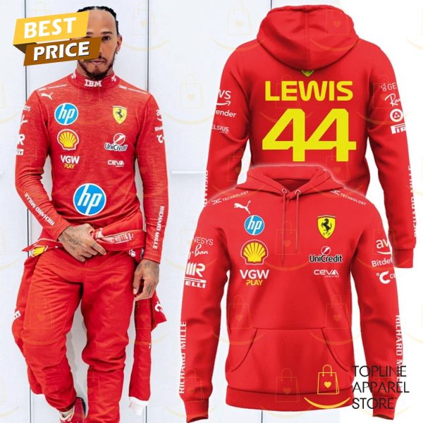 Lewis Hamilton Car Racing Design Red Hoodie