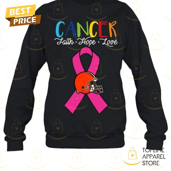 Cleveland Browns Cancer Faith – Hope – Love Unisex T-Shirt