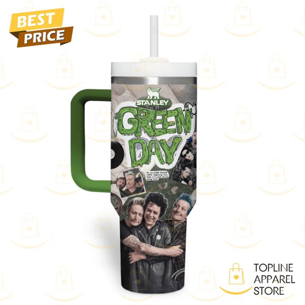 Green Day – Iuno Tumbler With Handle And Straw