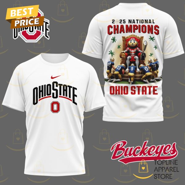 Ohio State Buckeyes 2025 National Champions Ohio State 3D T-Shirt