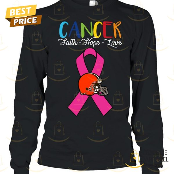 Cleveland Browns Cancer Faith – Hope – Love Unisex T-Shirt