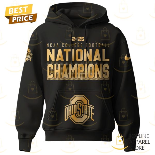 NCAA College Football National Champions 2025 Ohio State Buckeyes – 9 Time National Champions Hoodie