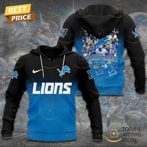 Detroit Lions 95th Anniversary 1930-2025 Hoodie