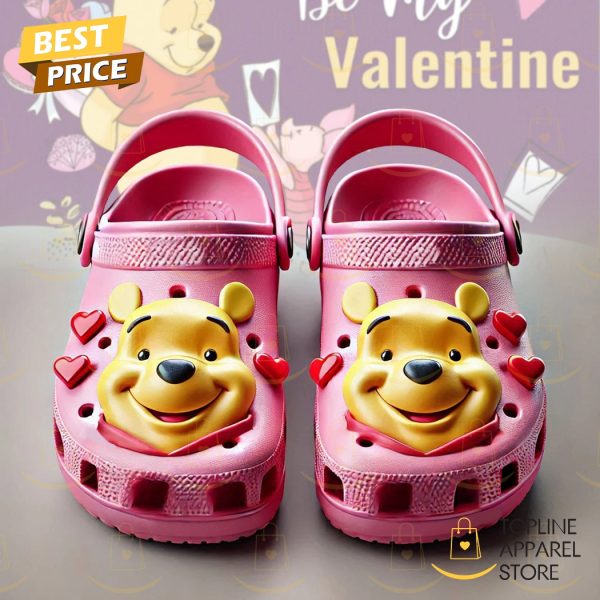 Winnie The Pooh Be My Valentina Crocs