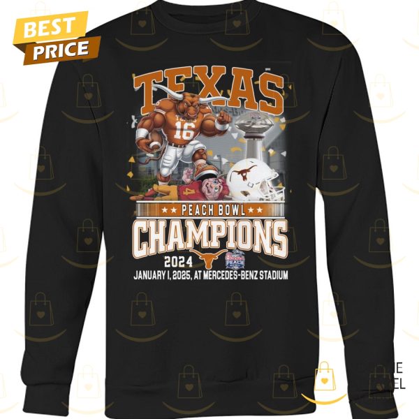 Texas Longhorns Peach Bowl Champions Unisex T-Shirt