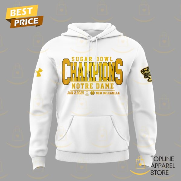 Notre Dame Fighting Irish Football Champions Sugar Bowl Hoodie