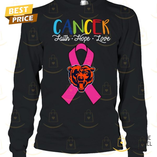 Chicago Bears Cancer Faith – Hope – Love Unisex T-Shirt