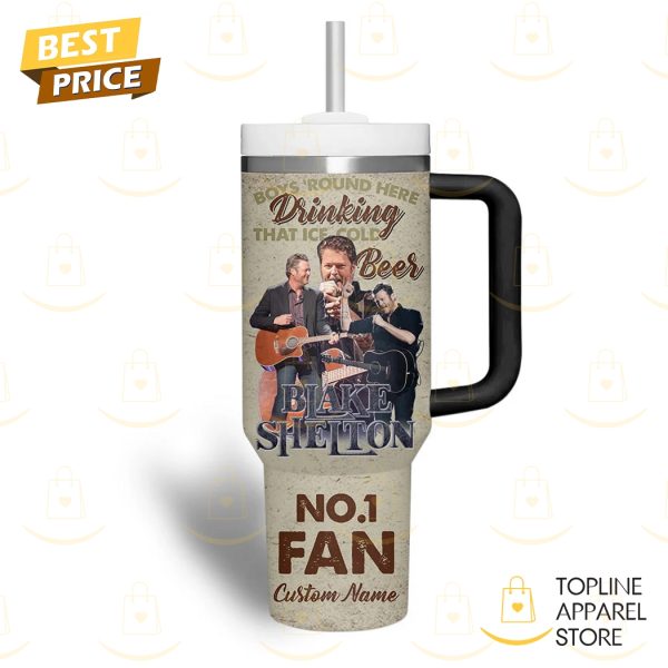 Personalized Blake Shelton Honey Bee Tumbler With Handle And Straw