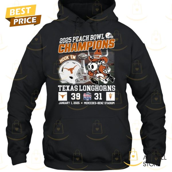 2025 Peach Bowl Champions Texas Longhorns Unisex T-Shirt