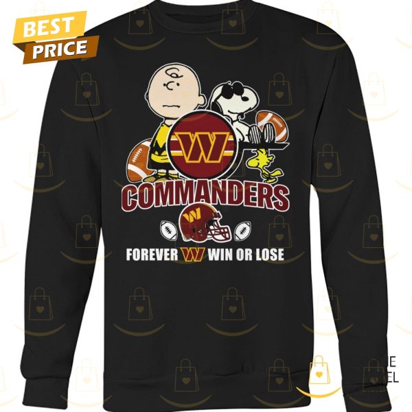 Washington Commander x Peanuts Forever Not Just When We Win Unisex T-Shirt