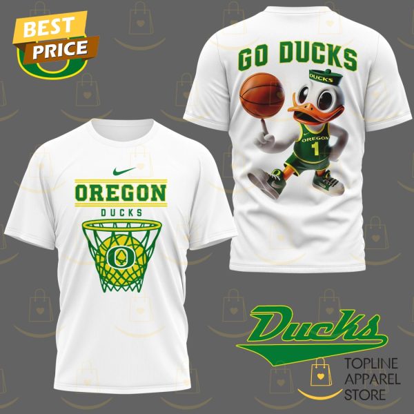 Oregon Ducks Basketball Go Ducks 3D T-Shirt