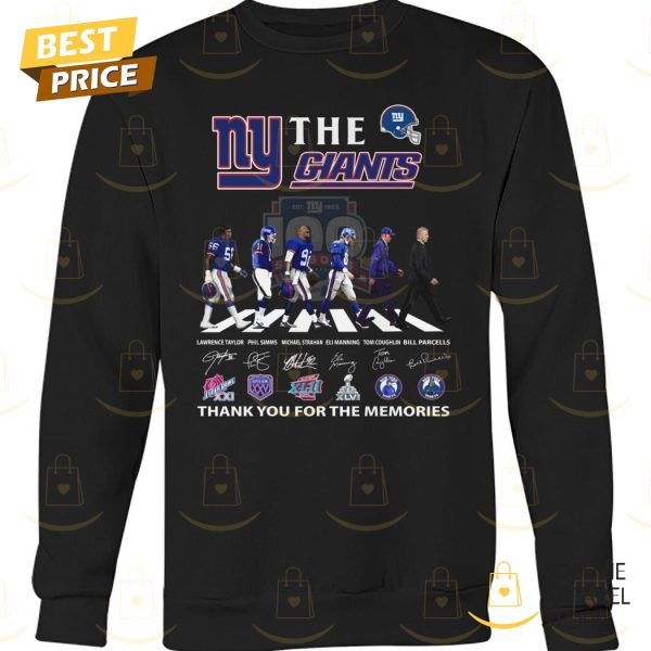 The New York Giants 100 Years Signature Thank You For The Memories Unisex T-Shirt