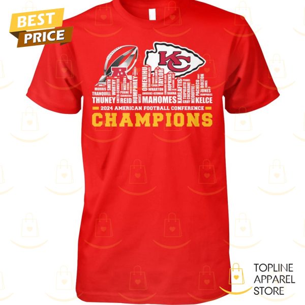 Kansas City Chiefs 2024 American Football Conference Champions Unisex T-Shirt
