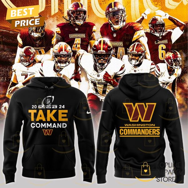 2024 NFL Playoffs Washington Commanders Take Command Hoodie