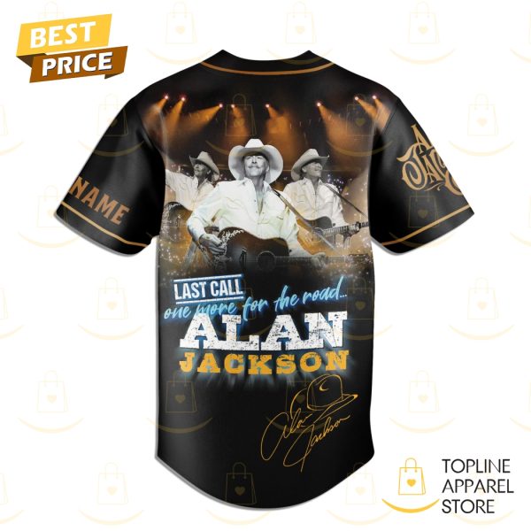 Personalized Alan Jackson – Last Call One More For The Road Signature Baseball Jersey