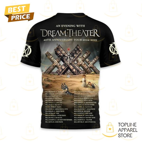 An Evening With Dream Theater – 40th Anniversary Tour 2024-2025 3D T-Shirt