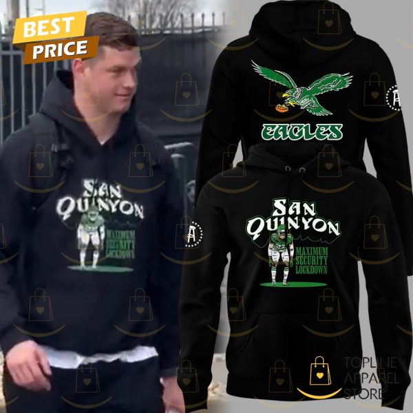 San Quinyon Philadelphia Eagles Maximum Security Lockdown Hoodie – Black