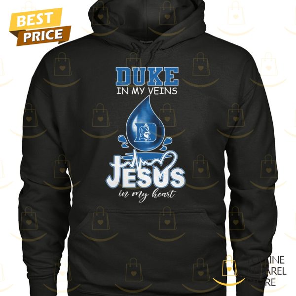 Duke Blue Devils In My Veins Jesus In My Heart Unisex T-Shirt