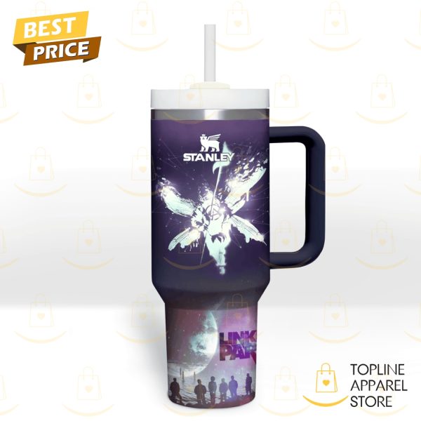 Linkin Park Heavy Is The Crown Tumbler With Handle And Straw