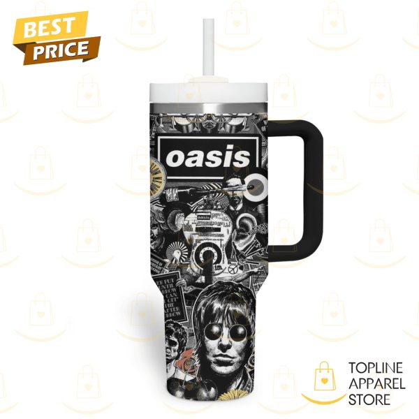 Oasis Maximum Manchester Tumbler With Handle And Straw