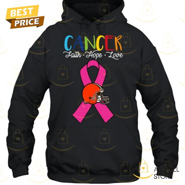 Cleveland Browns Cancer Faith – Hope – Love Unisex T-Shirt