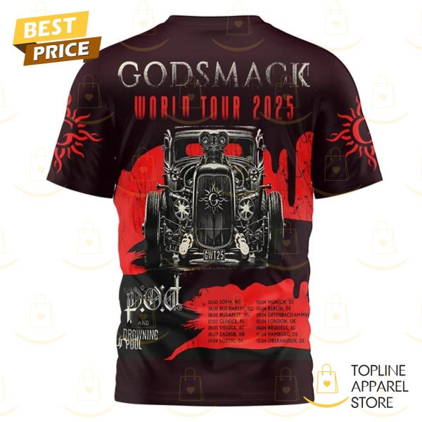 Godsmack World Tour 2025 3D T-Shirt