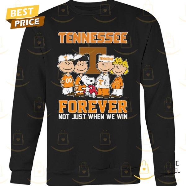 Tennessee Volunteers x Peanuts Forever Not Just When We Win Unisex T-Shirt