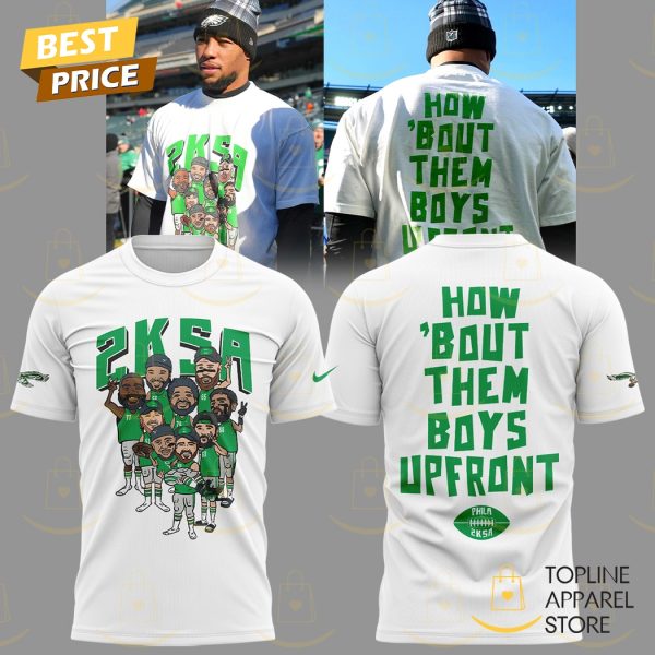 Philadelphia Eagles 2K SA – How About Them Boys Upfront 3D T-Shirt