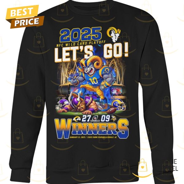 2025 NFC Wild Card Playoff Let Go Los Angeles Rams Winners Unisex T-Shirt