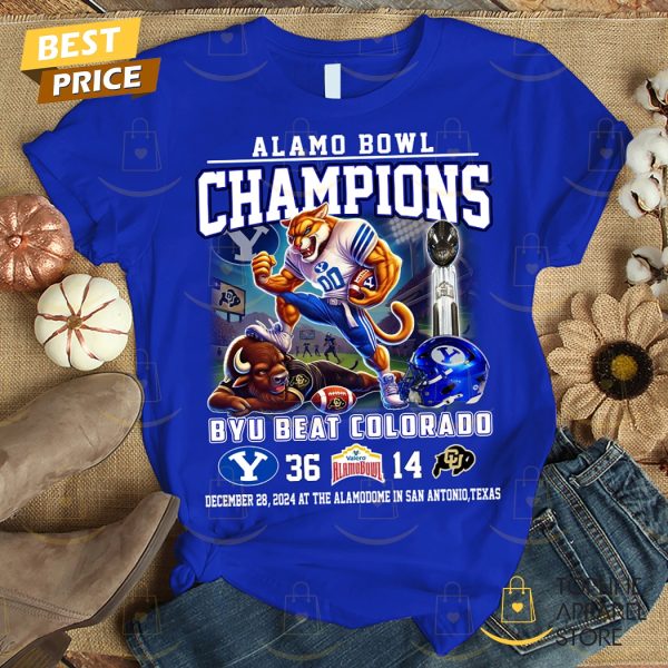 BYU Cougars Alamo Bowl Champions 2024 Unisex T-Shirt