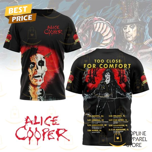 Alice Cooper Too Close For Comfort 3D T-Shirt