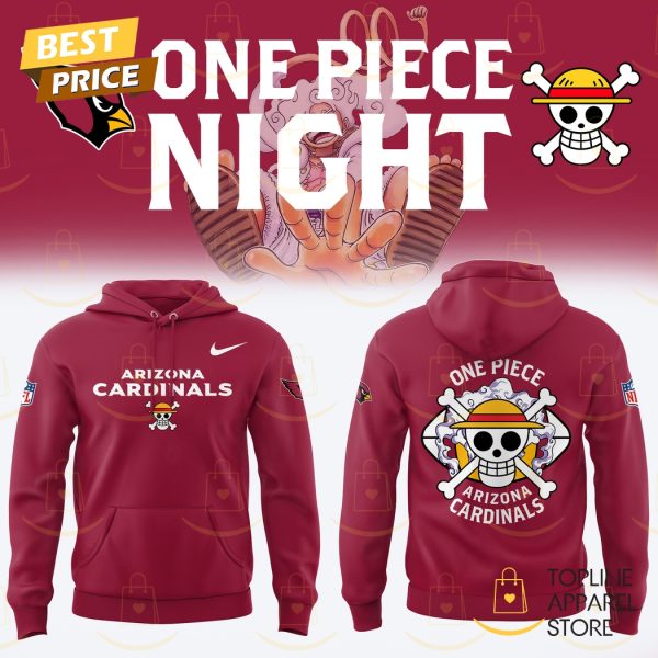 Arizona Cardinals x One Piece Blue Hoodie