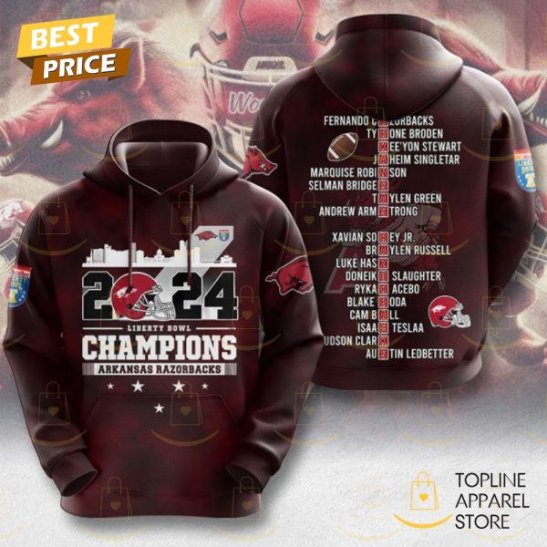 Arkansas Razorbacks Football Liberty Bowl Champions Hoodie