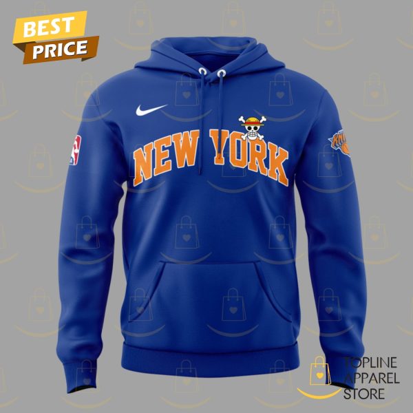 New York Knicks x One Piece Hoodie – Blue